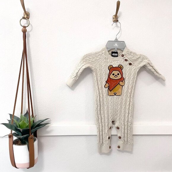 Our Universe Star Wars Ewok Knit Infant One-Piece BoxLunch Exclusive Size 12 Mon - Picture 2 of 6